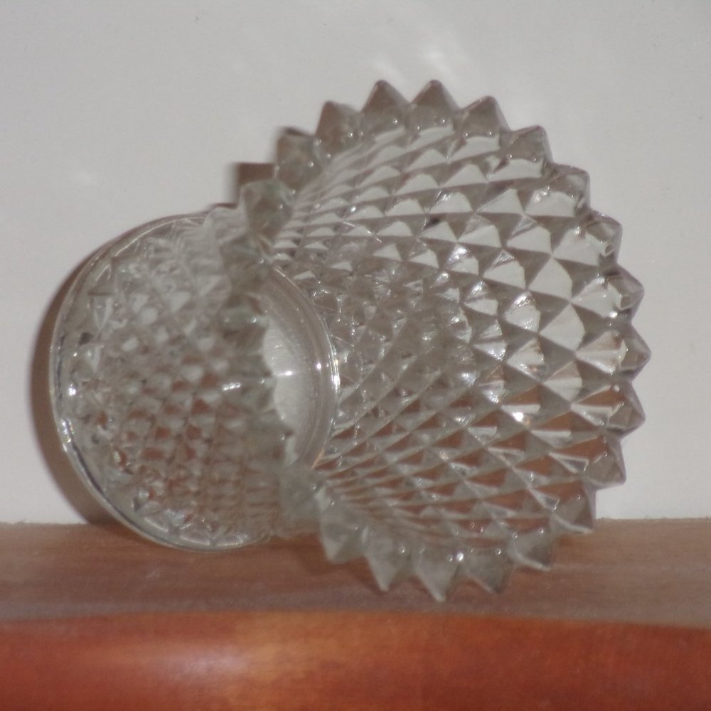 Vintage Clear Crystal Ribbed Glass Votive Tea Candle Holder Insert - Picture 6 of 8